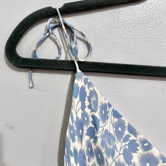 NWT J.Crew Powder Blue 100% Silk Floral Spaghetti Strap Sundress MSRP$128 - Picture 5 of 16